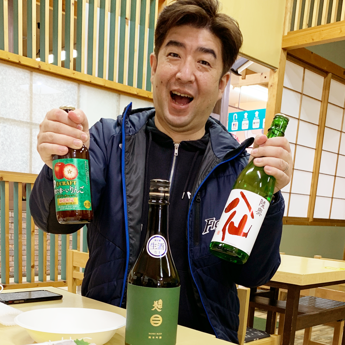 青森八食センターで酒盛り